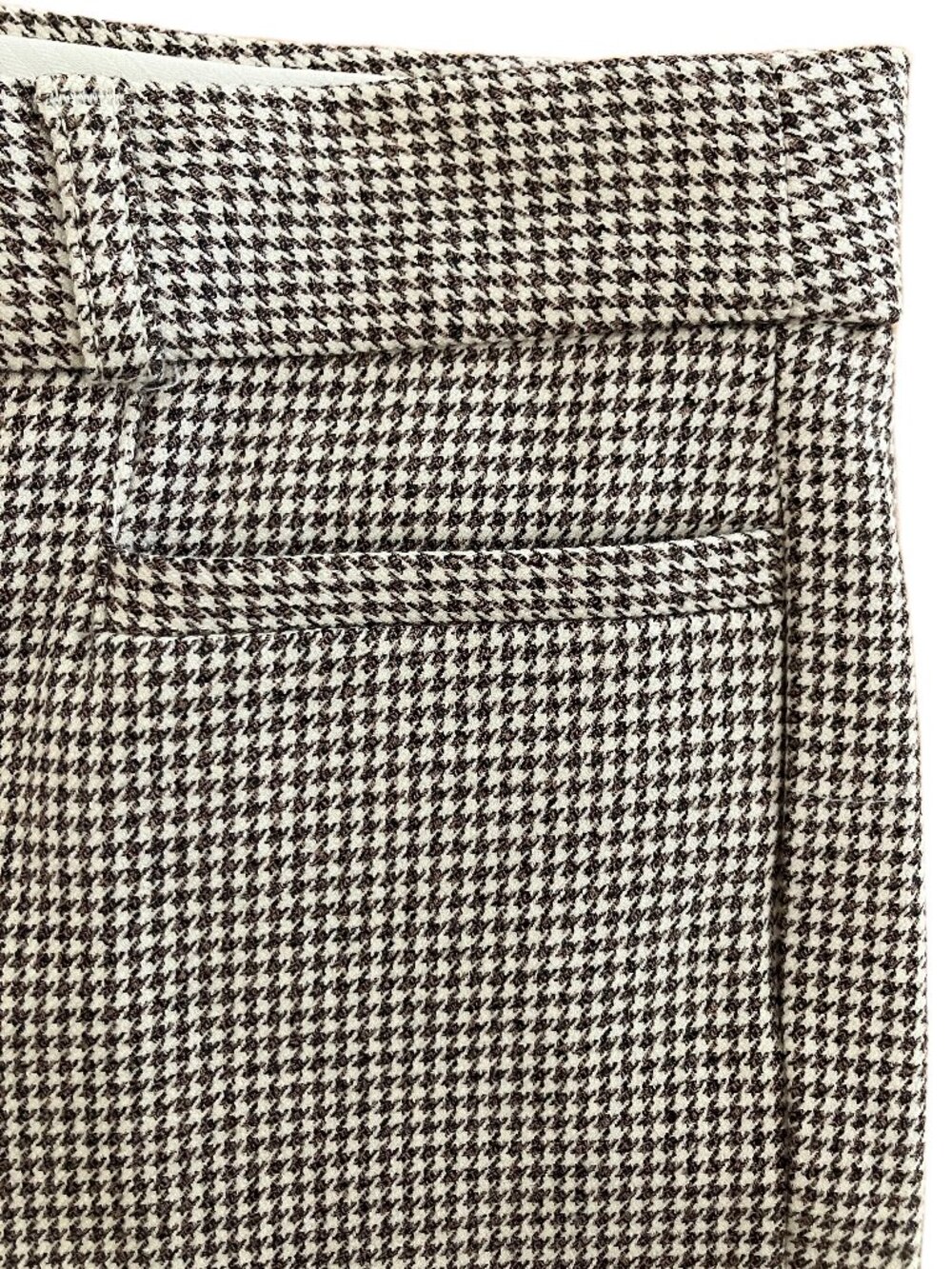 Banana Republic Factory Women's Sloan Pants Houndstooth Check Brown Size 6
